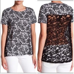 JOE FRESH LACE BACK SWING TEE